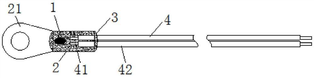 高灵敏耐高温线耳型NTC温度传感器